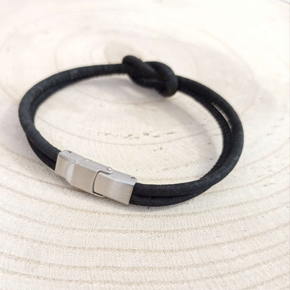 Bracelet en liège Marin | Noir