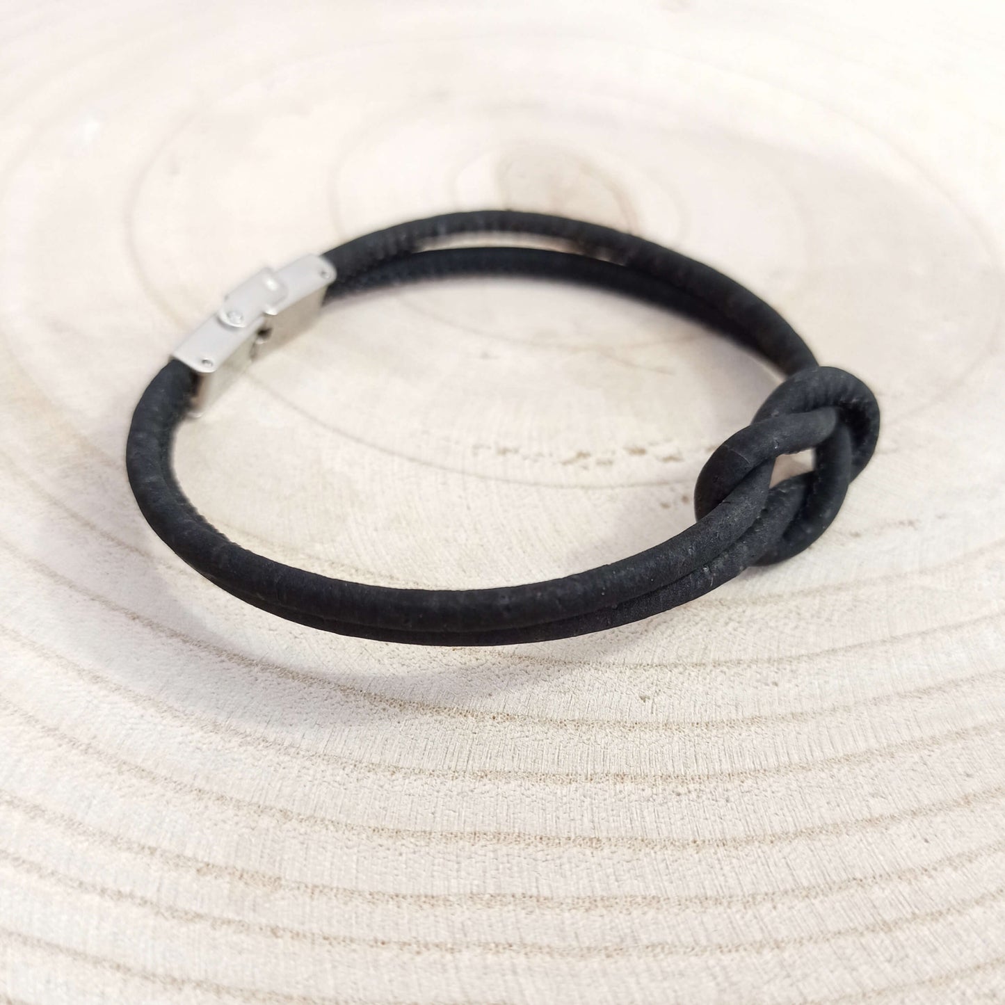 Bracelet en liège Marin | Noir
