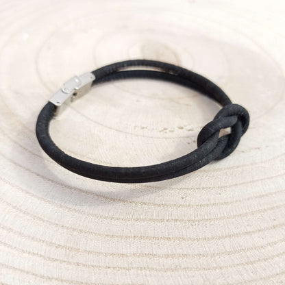 Bracelet en liège Marin | Noir