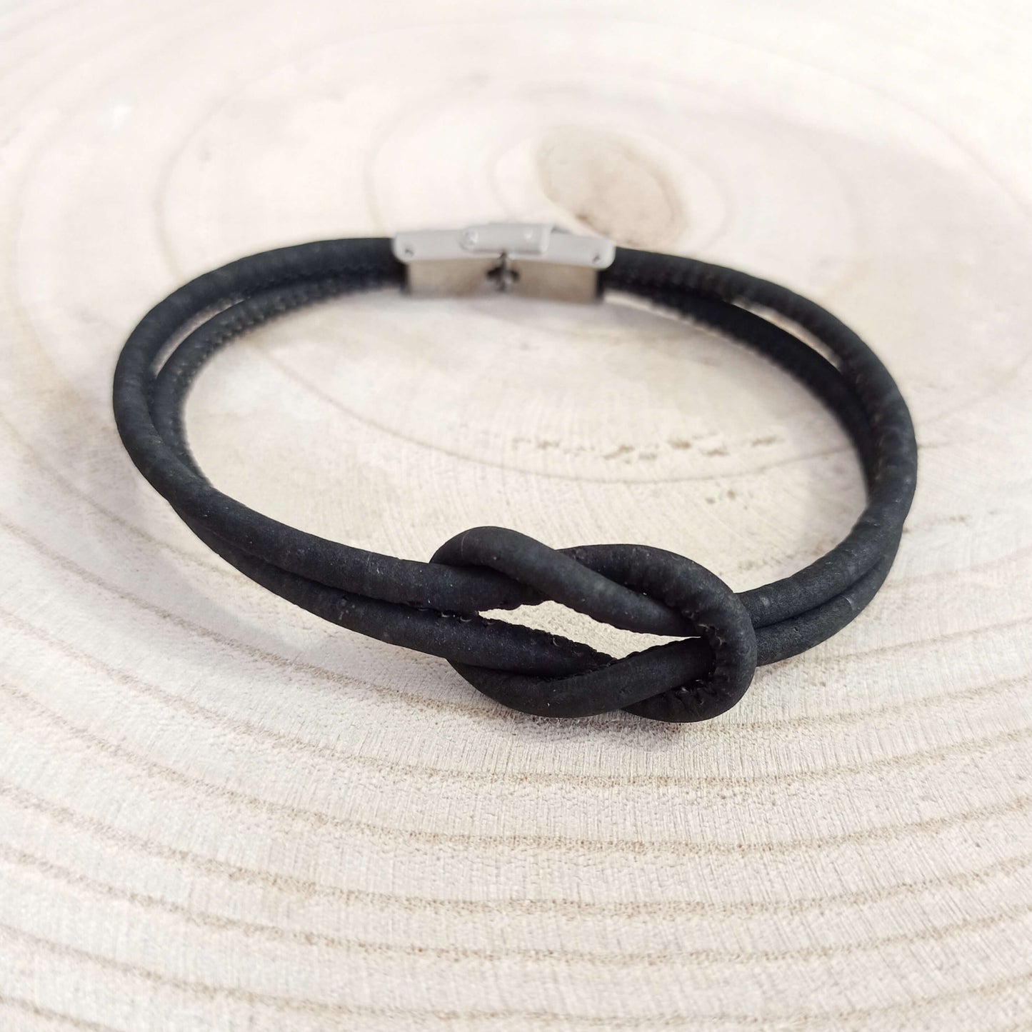 Bracelet en liège Marin | Noir