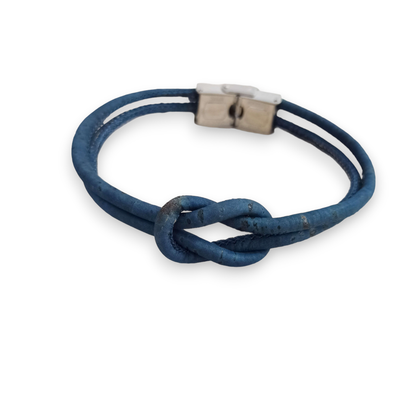 Bracelet en liège Marin | Bleu foncé
