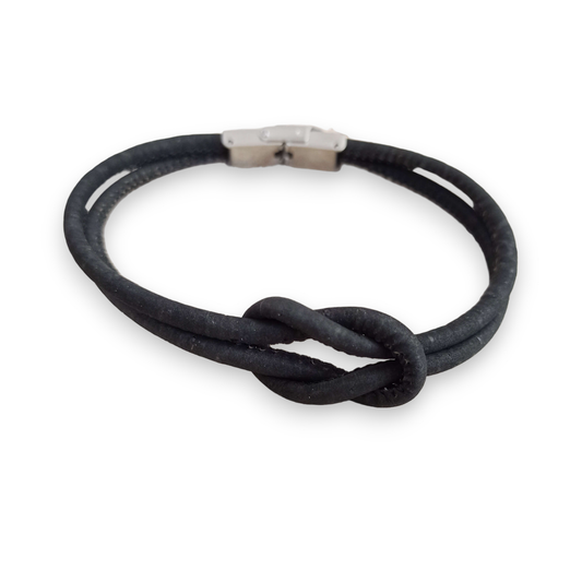 Bracelet en liège Marin | Noir