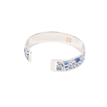 Bracelet laiton argenté | Liberty Camille bleu outremer