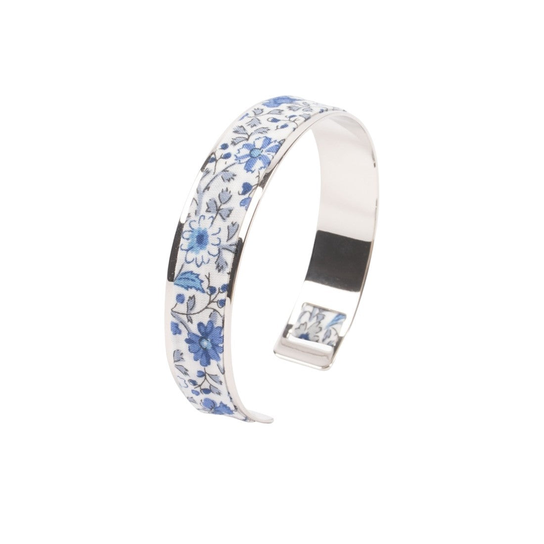 Bracelet laiton argenté | Liberty Camille bleu outremer