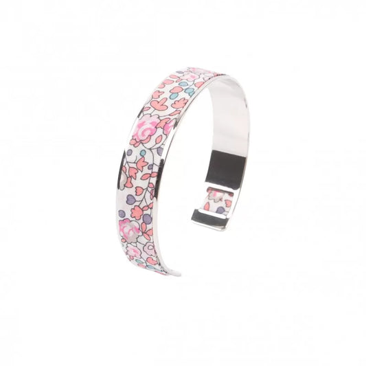 Silver brass bracelet | Liberty Eloise sugared pink 
