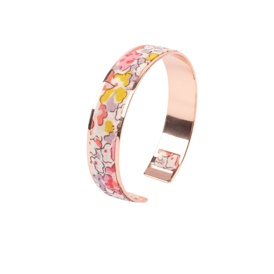 Rose gold brass bracelet | Liberty Claire Aude pink 