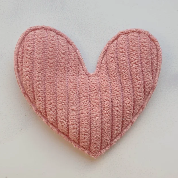Broche coeur | Rose tendre