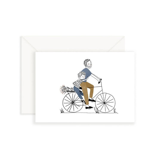 Carte postale | Balade à vélo Papa