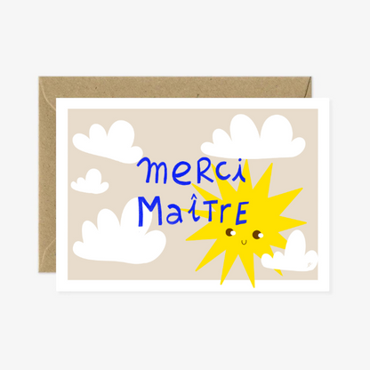 Carte postale | Merci maître