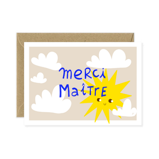 Carte postale | Merci maître