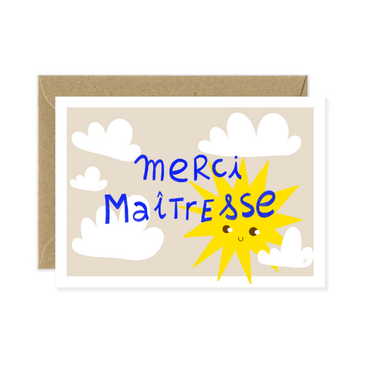 Carte postale | Merci maîtresse