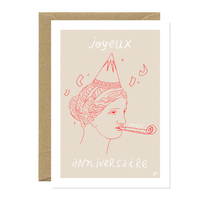 Carte postale | Joyeux anniversaire Youpi rouge