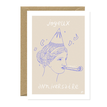 Carte postale | Joyeux anniversaire Youpi bleu