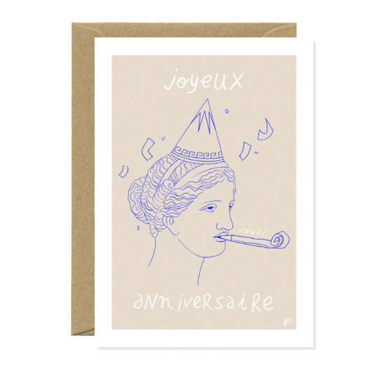 Postcard | Happy birthday Yay blue