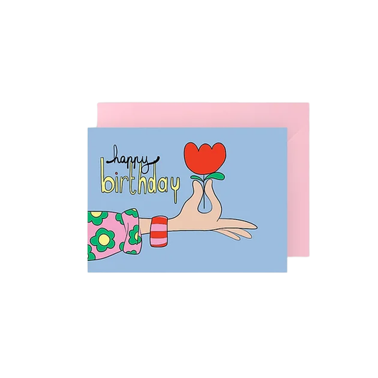 Postcard | Happy birthday flower