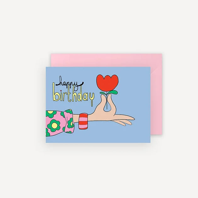 Carte postale | Happy birthday fleur