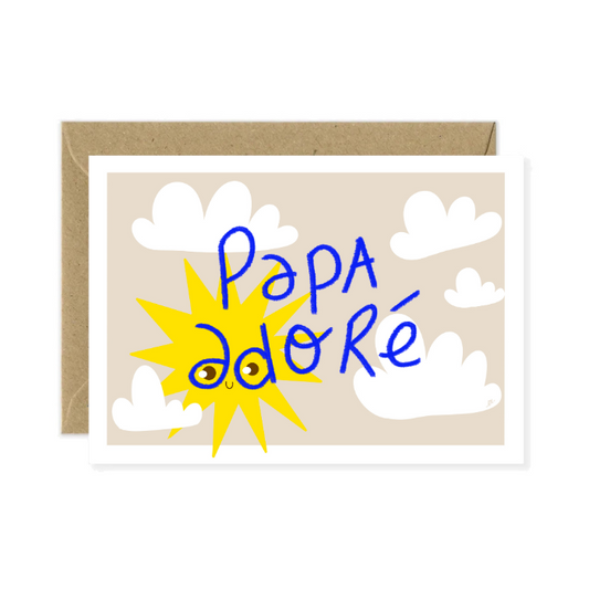 Carte postale | Papa adoré
