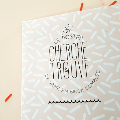 Carte-poster Cherche & Trouve | Mamie