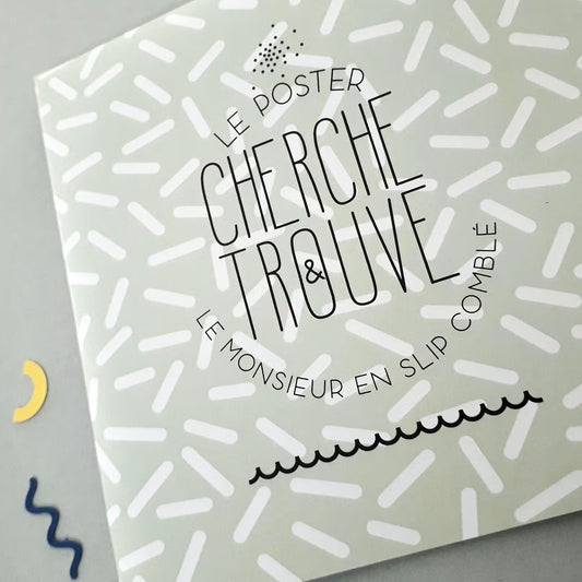Carte-poster Cherche & Trouve | Papy