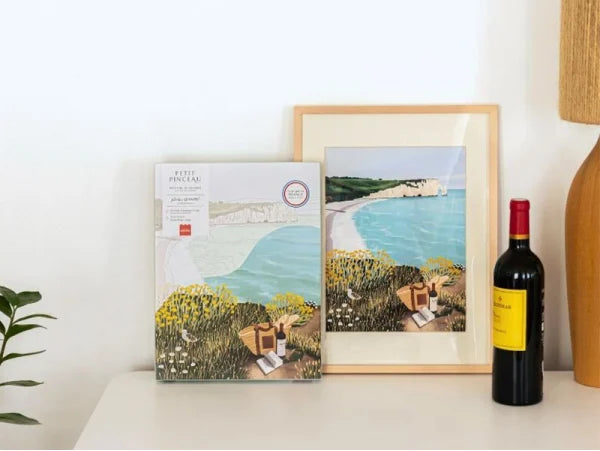 Coffret peinture au numéro | Picnic à Étretat