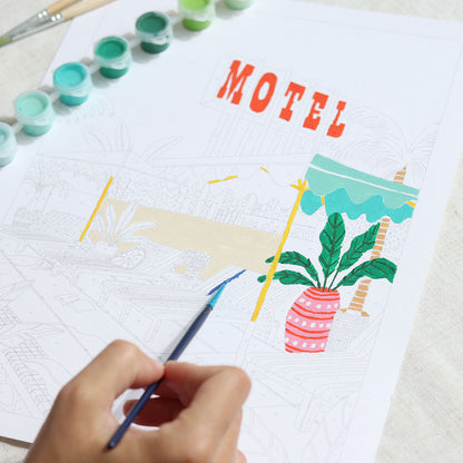 Coffret peinture au numéro | The Motel Pool