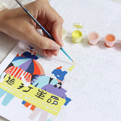 Coffret peinture au numéro | Umbrella Revolution