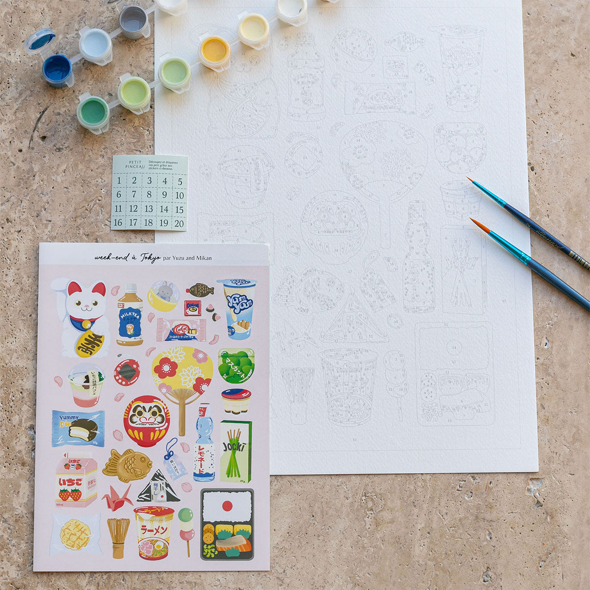 Coffret peinture au numéro | Week-end à Tokyo