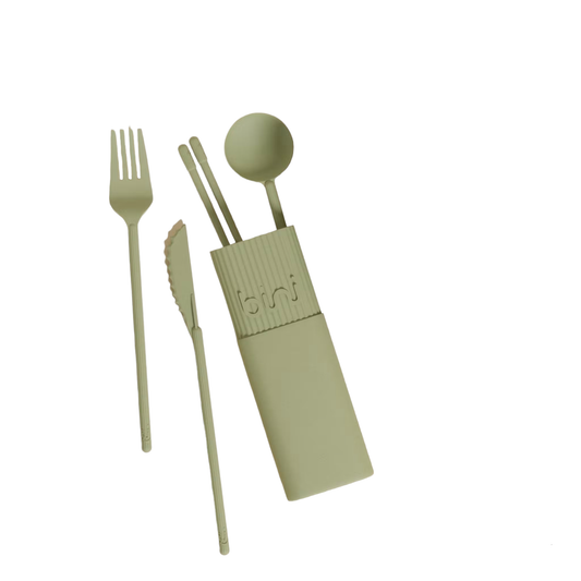 Kit de couverts réutilisables | Olive