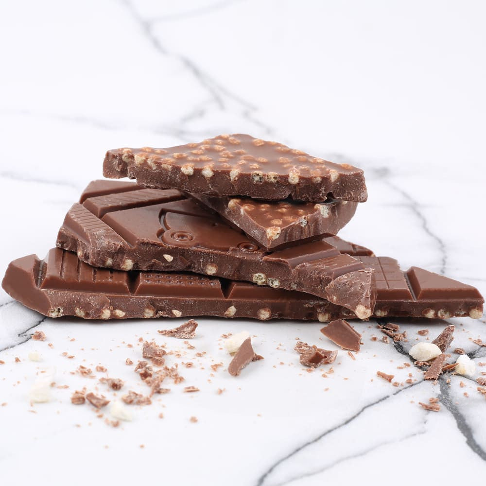 Organic chocolate bar | Milk &amp; crispy puffed cereals
