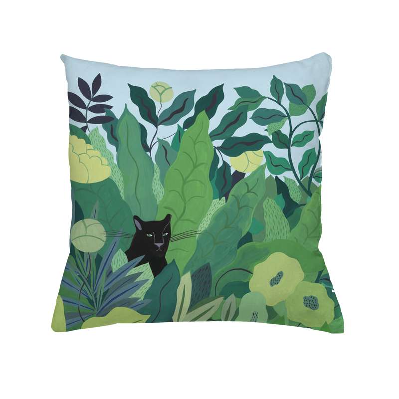 Cotton cushion 40 x 40 cm | Black Panther