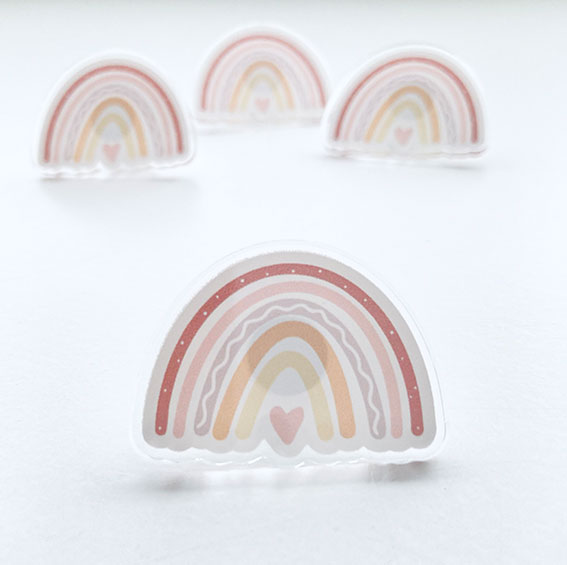 Pin's en acrylique | Arc-en-ciel