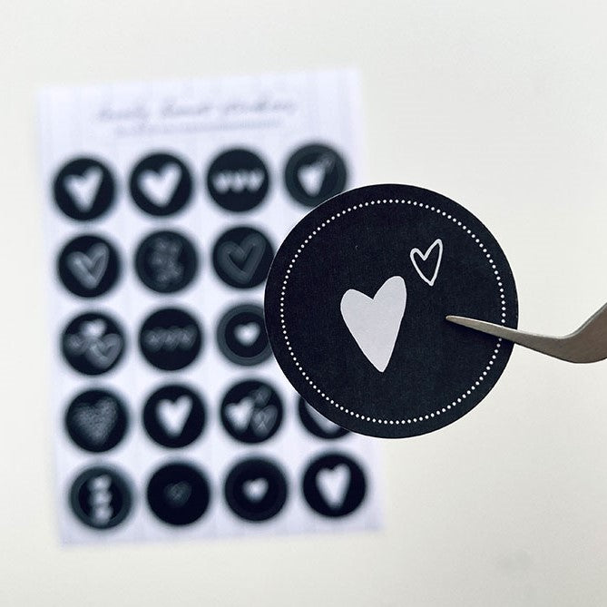 A5 sticker sheet | lovely hearts