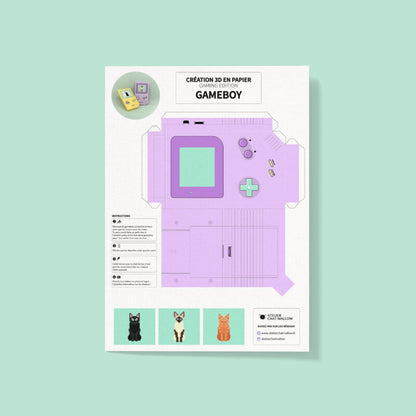 DIY | Gameboy papercraft