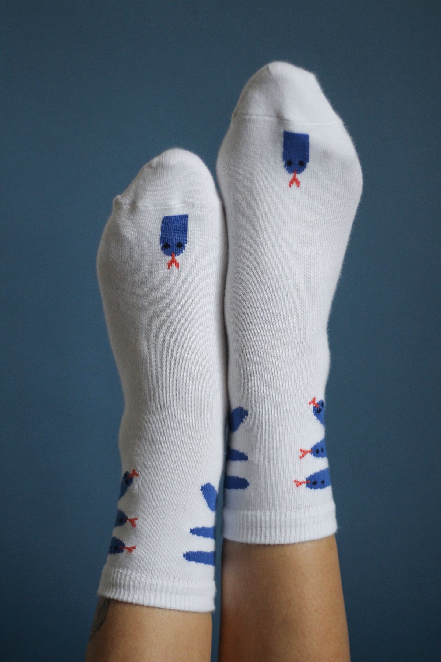 Chaussettes | Serpents bleus