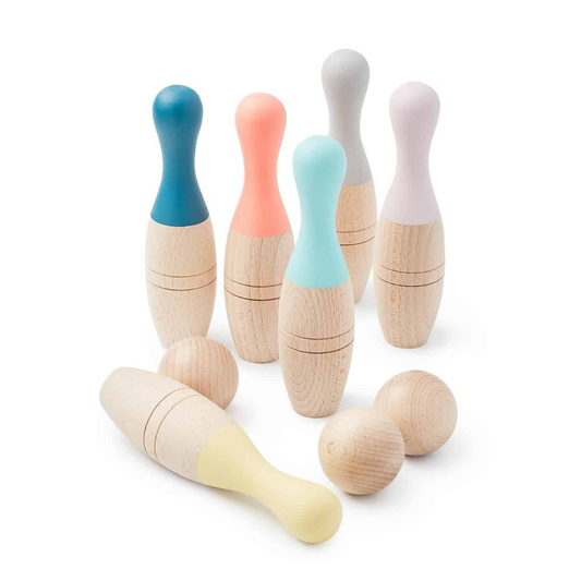 Jeu de quilles en bois | Multicolore