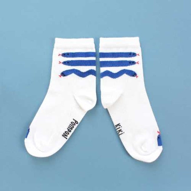 Chaussettes | Serpents bleus