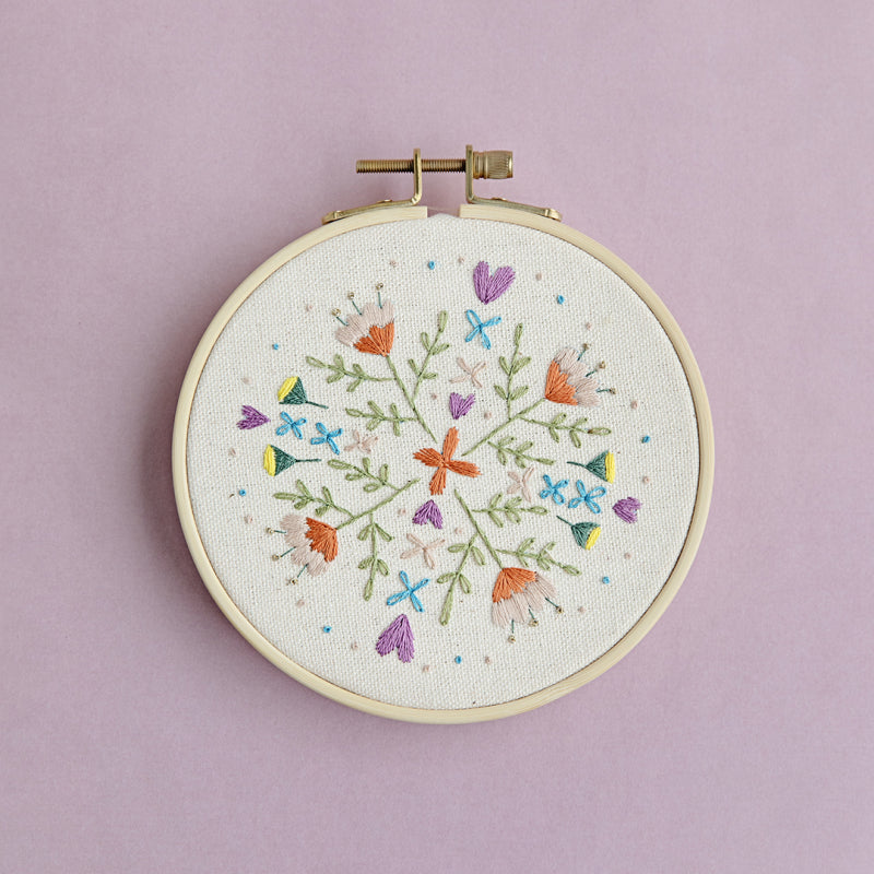 Embroidery kit | Floral mandala