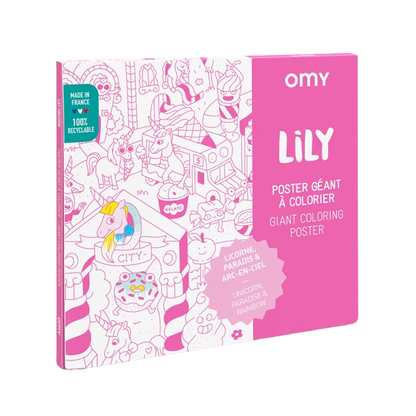 Giant coloring poster | Lily