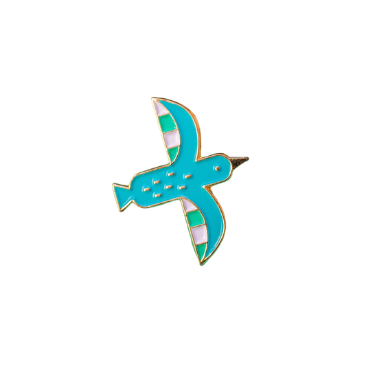 Enameled pin | Bird