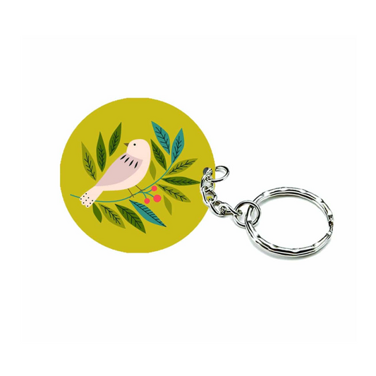 Porte-clés en bois | Oiseau