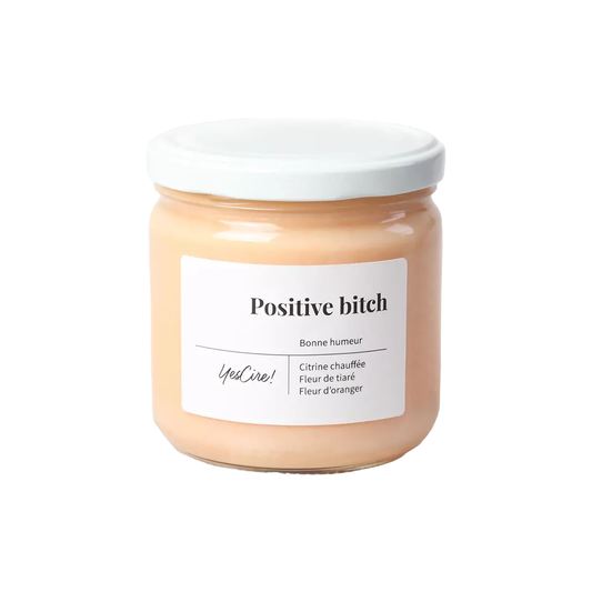 Lithotherapy candle | Positive bitch | Citrine “good mood”