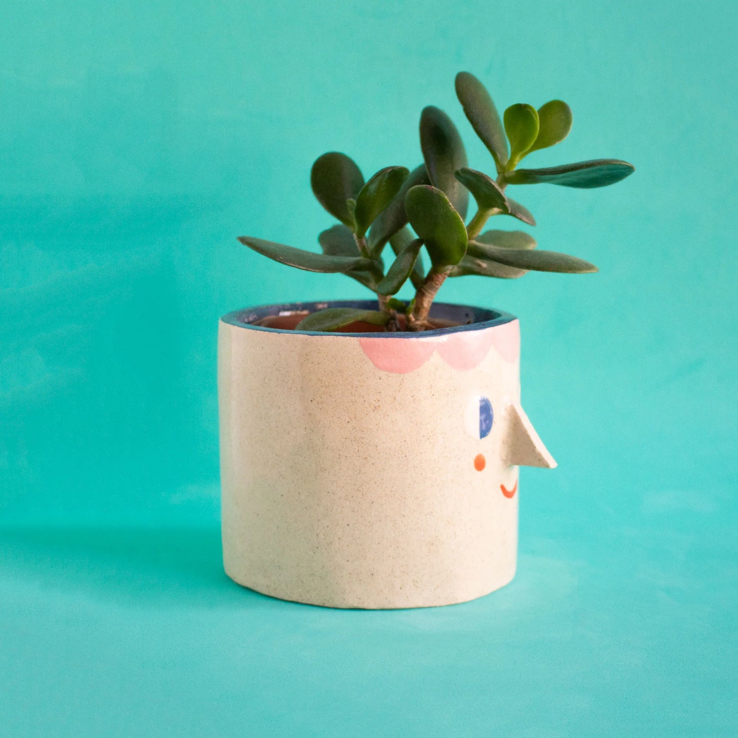 Ceramic pot | Friendly face