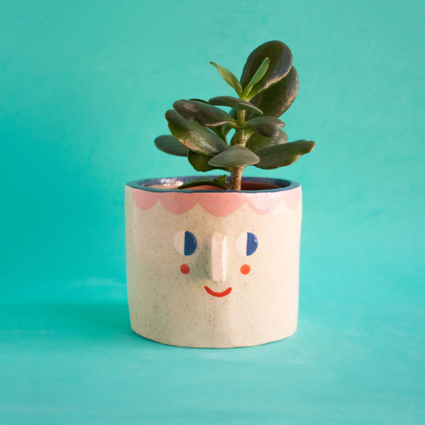 Ceramic pot | Friendly face
