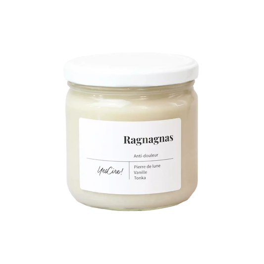 Lithotherapy candle | Ragnagnas | “Pain-relieving” moonstone