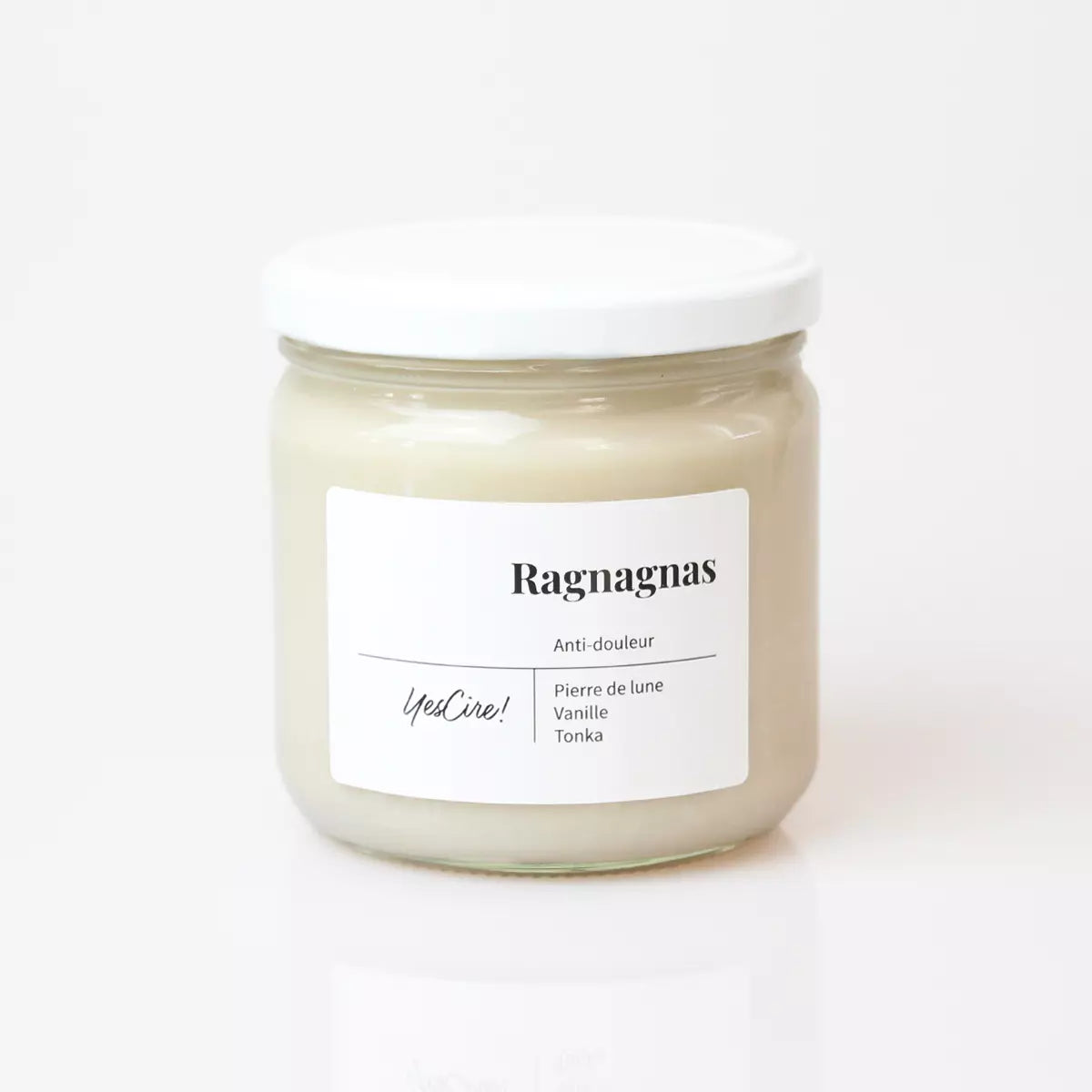 Lithotherapy candle | Ragnagnas | “Pain-relieving” moonstone