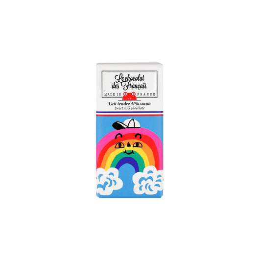 Mini tablette de chocolat | Lait tendre 41% | Arc-en-ciel
