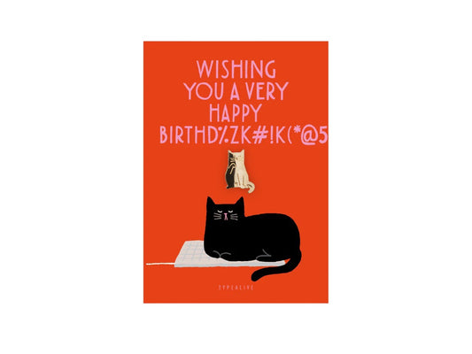 Pin's en laiton | Anniversaire chat #2