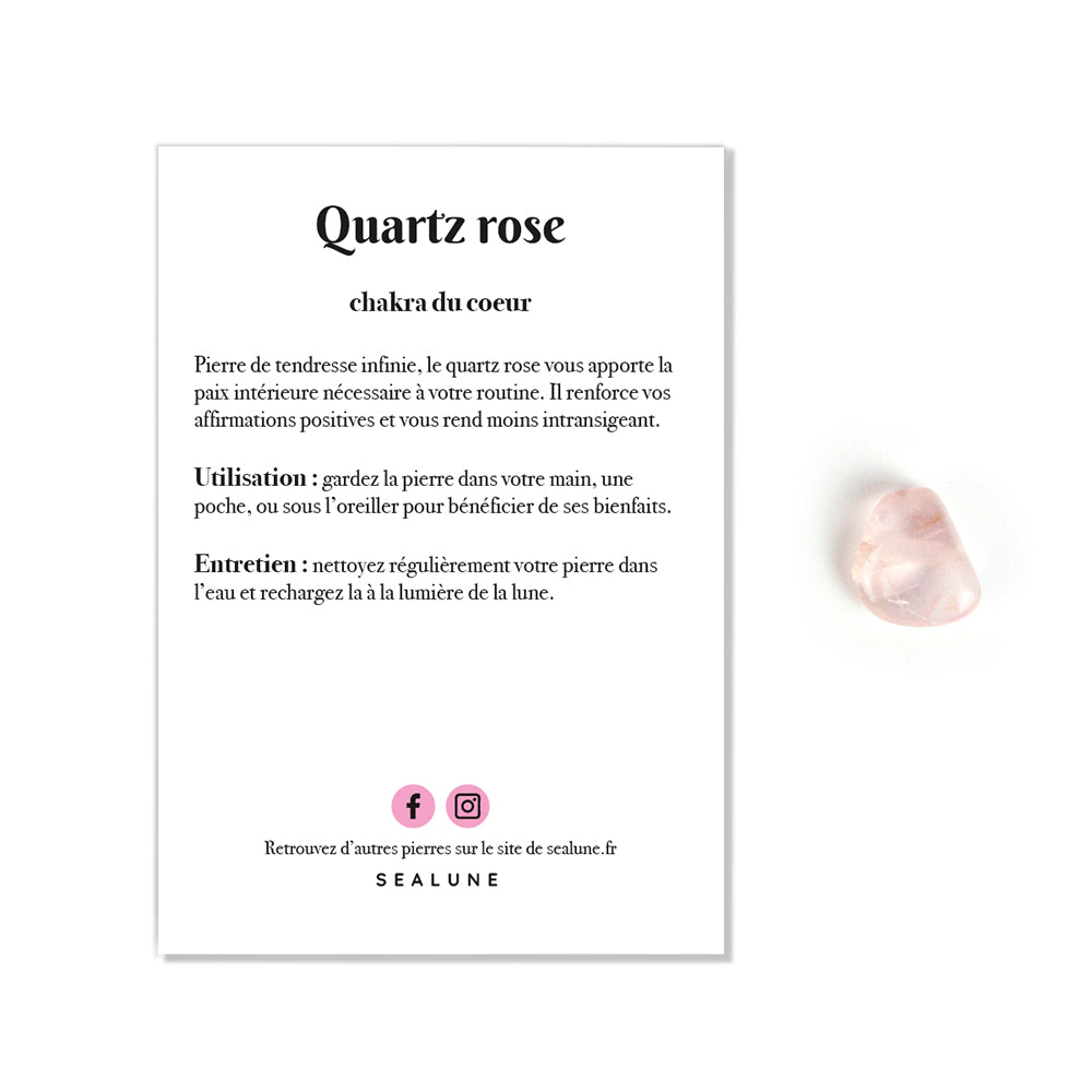 Pierre astro | Vierge - Quartz rose