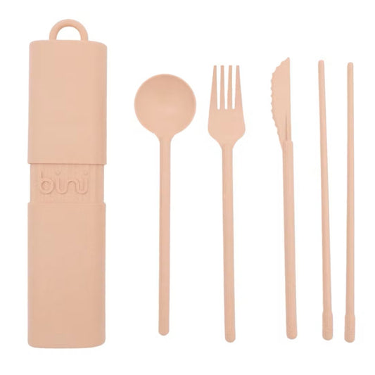 Reusable cutlery kit | Nude