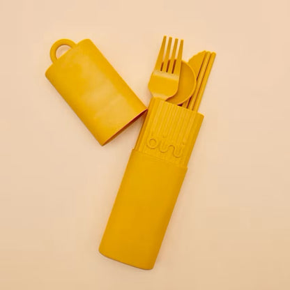 Reusable cutlery kit | YELLOW